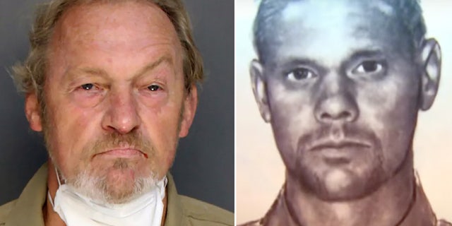Curtis 'Cousin Eddie' Smith's booking photo (left) and a sketch artist's composite based on Alex Murdaugh's description of the assailant who shot him in the head Sept. 4, 2021.