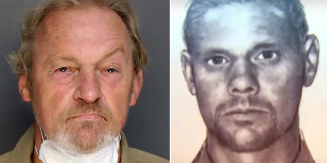 Curtis 'Cousin Eddie' Smith's booking photo (left) and a sketch artist's composite based on Alex Murdaugh's description of the assailant who shot him in the head Sept. 4, 2021.