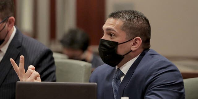 Deputy District Attorney Shea Sanna at the Hannah Tubbs hearing in Antelope Valley Juvenile Court, California, on Jan. 27, 2022.