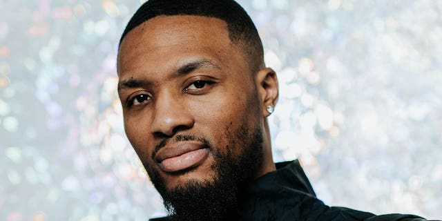 Damian Lillard, #0 of the Portland Trail Blazers, poses for a portrait before the NBA All-Star Game as part of 2023 NBA All Star Weekend on Sunday, Feb. 19, 2023 at Vivint Arena in Salt Lake City.