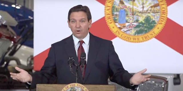 Florida Republican Gov. Ron DeSantis was called out for allegedly eating pudding with his fingers in a "very intimate" setting.