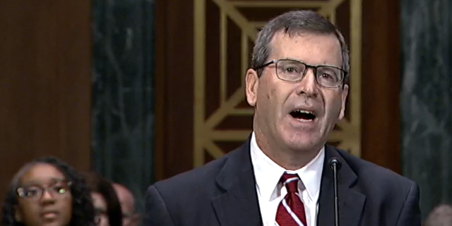Michael Delaney, a Biden administration nominee to serve on a First Circuit court, was grilled by GOP senators in a February 15, 2023 Senate Judiciary Committee hearing.