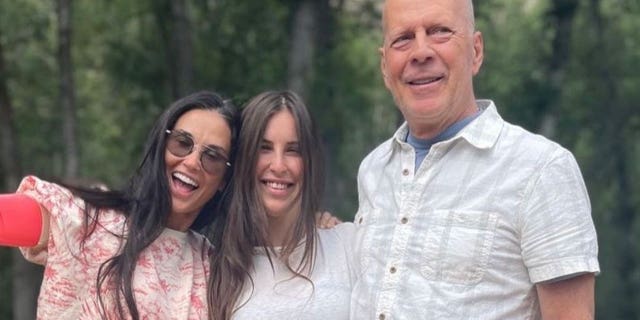 Demi Moore, Scout Willis and Bruce Willis