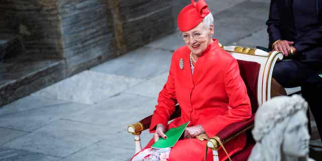 Queen Margrethe II attends a church service in Copenhagen on Sept. 11, 2022. The queen underwent "extensive back surgery" and the condition of the monarch "is good and stable under the circumstances," the palace said on Feb. 23, 2023.