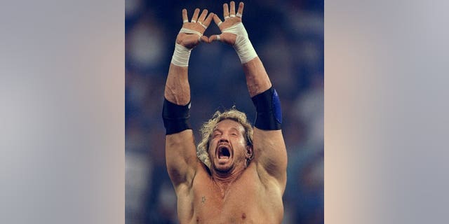 Diamond Dallas Page en acción durante el WCW Bash at the Beach en el Cox Arena en San Diego en 1998.