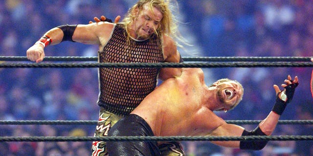 Christian and Diamond Dallas Page at Wrestlemania X8.