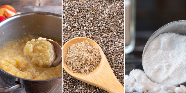 Cooks and bakers have used apple sauce, chia seeds and arrowroot powder as an egg substitute.
