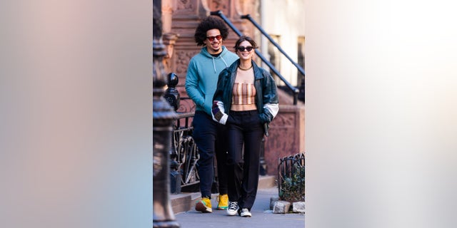 Eric André and Emily Ratajkowski spotted in New York City on Feb. 10.