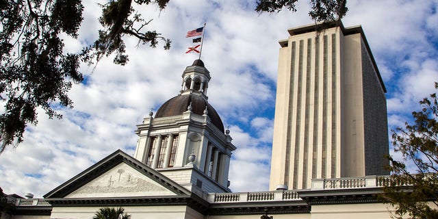 FILE: A view of the historic Old Florida State Capitol building sits in front of the current new Capitol on November 10, 2018 in Tallahassee, Florida. 