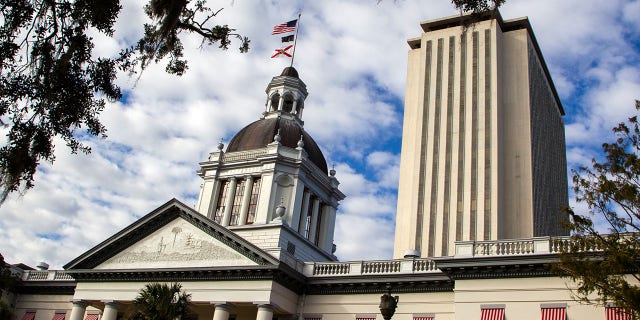FILE: A view of the historic Old Florida State Capitol building sits in front of the current new Capitol on November 10, 2018 in Tallahassee, Florida.