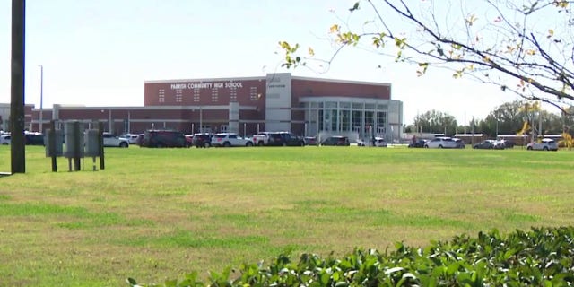 The Parrish Community High School where two students were arrested after posting videos on TikTok threatening a mass shooting.