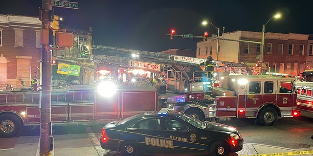 At least one person dead and several others were left injured after a car crashed into a building in Baltimore, Maryland, on Feb. 8, 2023.