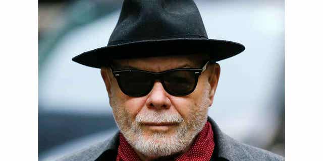 Former British pop star Gary Glitter arrives at Southwark Crown Court in London February 4, 2015. He was released from prison in England on February 3, 2023, having served half of a 16-year prison sentence.
