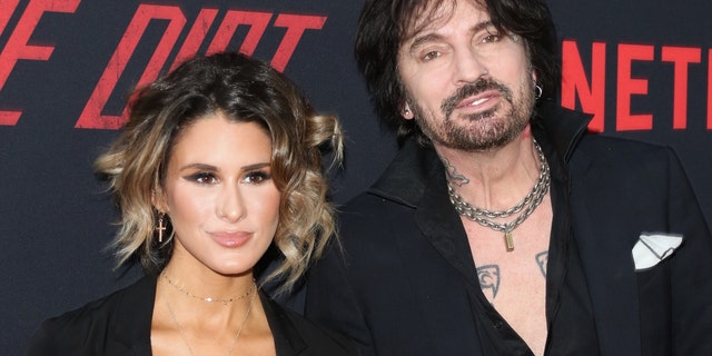 Brittany Furlan and Tommy Lee at the premiere of "The Dirt" in 2019.