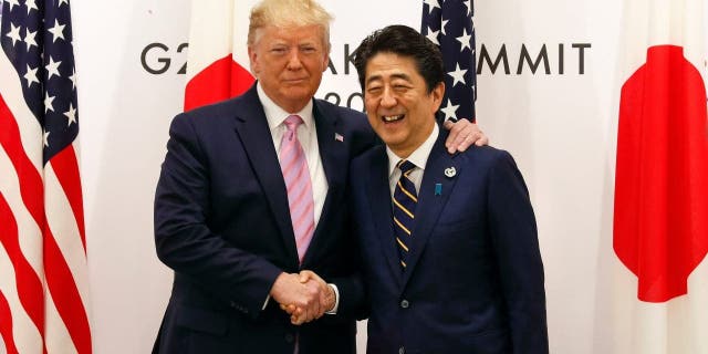 Former Japanese Prime Minister Shinzo Abe and former President Trump worked closely to strengthen U.S.-Japanese relations and considered each other key allies in pursuing the countries' shared goals.