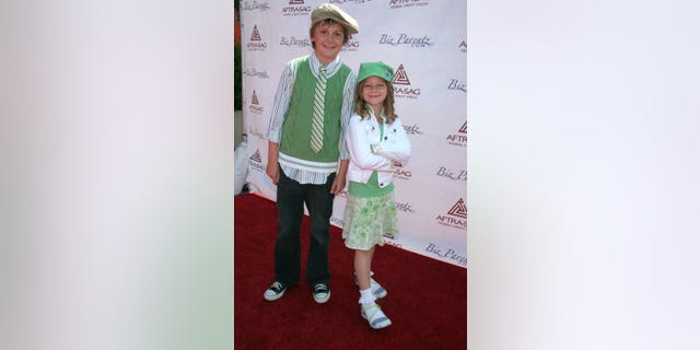 Austin Majors and sister Kali Majors during the Child Actor Recognition Event Awards in 2007.