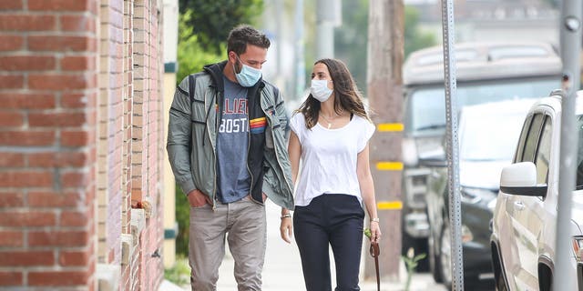 Ben Affleck and Ana de Armas July 24, 2020, in Los Angeles. 