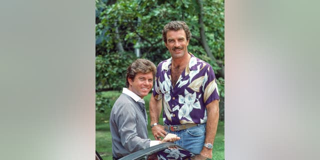 Tom Selleck, right, and Larry Manetti both starred in "Magnum P.I." from 1980 to 1988.
