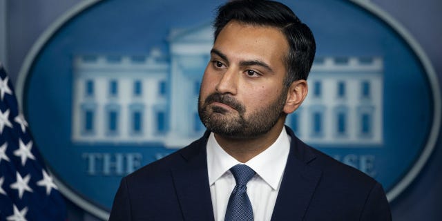 Ali Zaidi, White House national climate adviser, attends a news conference on Dec. 16, 2021.