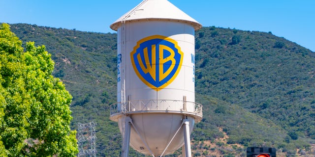 BURBANK, CA - JUNE 24: General views of the Warner Bros water tower on the Warner Brothers studio lot on June 24, 2022 in Burbank, California. (Photo by AaronP/Bauer-Griffin/GC Images)