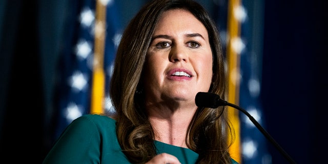 Gov. Sarah Huckabee Sanders, former Trump White House press secretary.