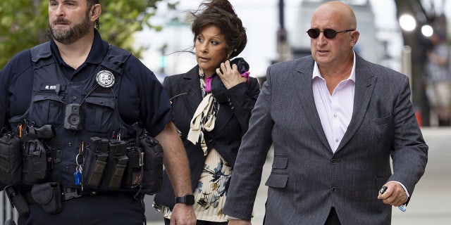 Denise Pesina and Robert Crimo Jr., the parents of accused Highland Park shooter Robert E. Crimo III, attended their son's August arraignment. The father was arrested and charged in December. 