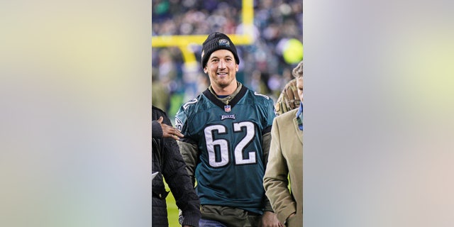 Philadelphia Eagles super fan Miles Teller attended a game in November.