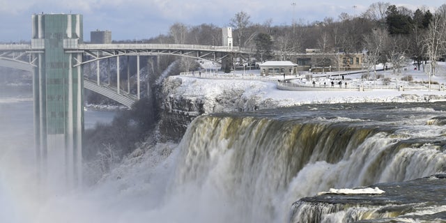 A view of Niagara Falls on December 27, 2022. 