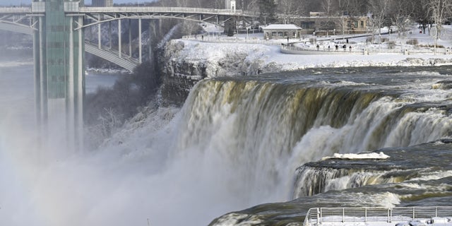 A view of Niagara Falls on December 27, 2022.