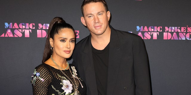 Salma Hayek Pinault and Channing Tatum at Magic Mike premiere