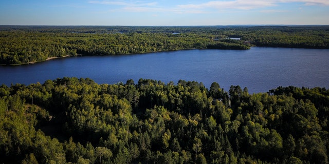 A lake within the Boundary Waters Canoe Area Wilderness is seen on Sept. 4, 2019, in Ely, Minnesota.