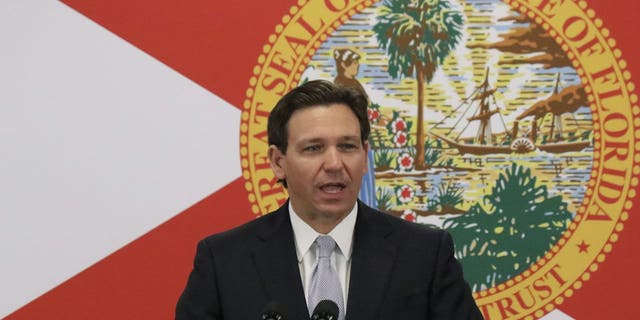 Florida Gov. Ron DeSantis announced plans to reform public universities by banning critical race theory and investing millions of dollars in Sarasota's New College. He made his remarks at the Bradenton campus of State College of Florida on Tuesday, Jan. 31, 2023. 