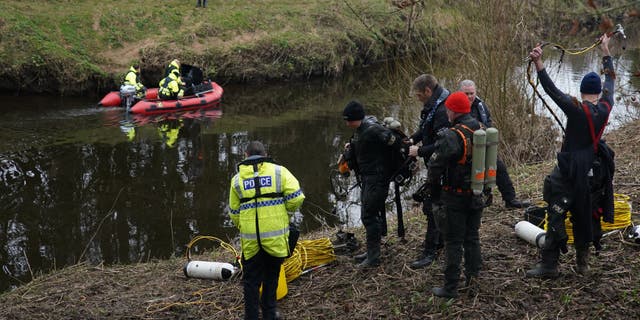 Police search teams at the River Wyre in St Michael's on Wyre, Lancashire, as they continue their search for missing woman Nicola Bulley, 45, who was last seen on the morning of Friday January 27, when she was spotted walking her dog on a footpath by the nearby River Wyre. Picture date: Tuesday February 7, 2023.