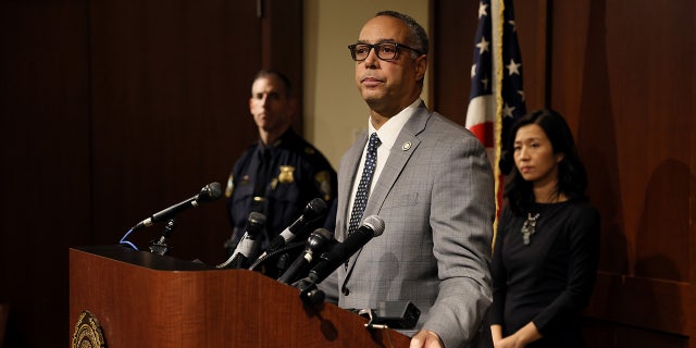 Suffolk County District Attorney Kevin Hayden held a press conference to announce that a suspect is being held in the murder of Tyler Lawrence.