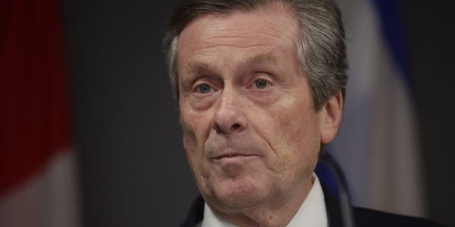 Toronto Mayor John Tory steps down as Mayor after reveiling that he had an affair with an employee who was part of his staff at City Hall in Toronto, Feb. 10, 2023.