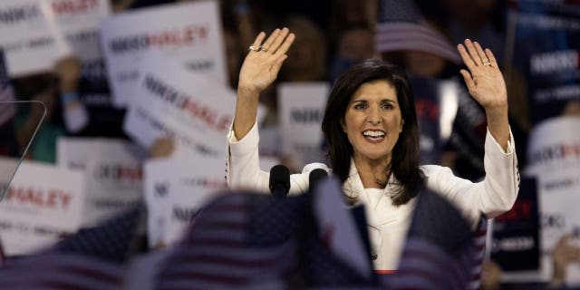 Nikki Haley, former ambassador to the United Nations, during an event in Charleston, South Carolina, US, on Wednesday, Feb. 15, 2023.