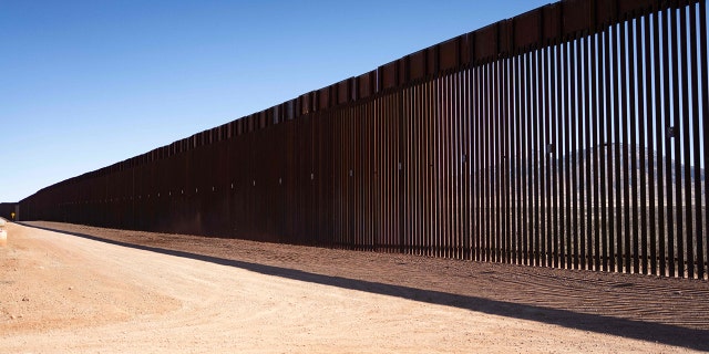 The US-Mexico Border in Cochise County near Sierra Vista, Arizona, on February 16, 2023.