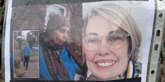 Se ha encontrado un cuerpo mientras se buscaba a la cuñada desaparecida del actor británico Mackenzie Crook, Laurel Aldridge. 4 Pancartas en el pueblo de Walburton, West Sussex, pidiendo ayuda para encontrar a la persona desaparecida Laurel Aldridge.