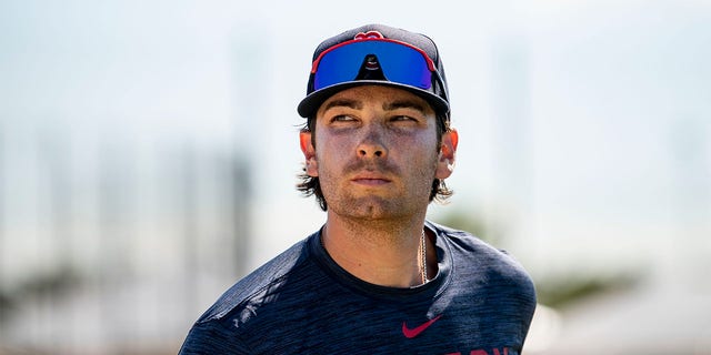 Boston Red Sox No. 36 Triston Casas asiste a la práctica del equipo de primavera el 22 de febrero de 2023 en jetBlue Park en Fenway South en Fort Myers, Florida. 