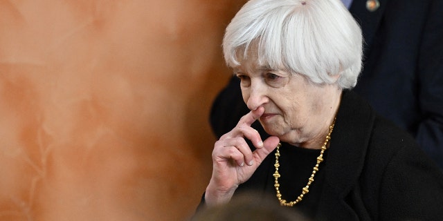 Treasury Secretary Janet Yellen is pictured on Feb. 27.