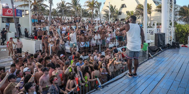 CANCUN, MEXICO - MARCH 8: DJ Irie performs during spring break at The Grand Oasis Cancun on March 8, 2022, in Cancun, Mexico. 