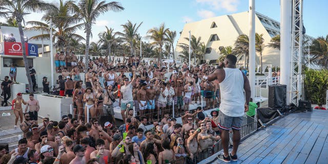 CANCUN, MEXICO - MARCH 8: DJ Irie performs during spring break at The Grand Oasis Cancun on March 8, 2022, in Cancun, Mexico. 