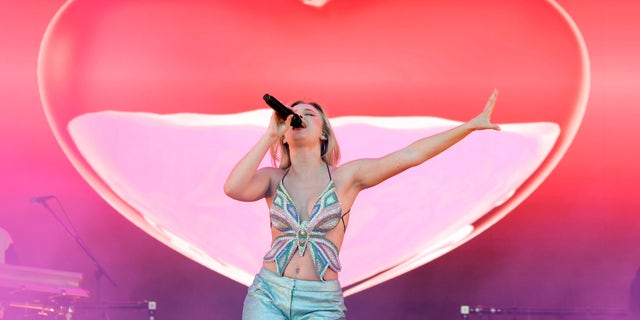 Pop star Zara Larsson performs at Idyll Festival at Isegran on June 18, 2022 in Fredrikstad, Norway.
