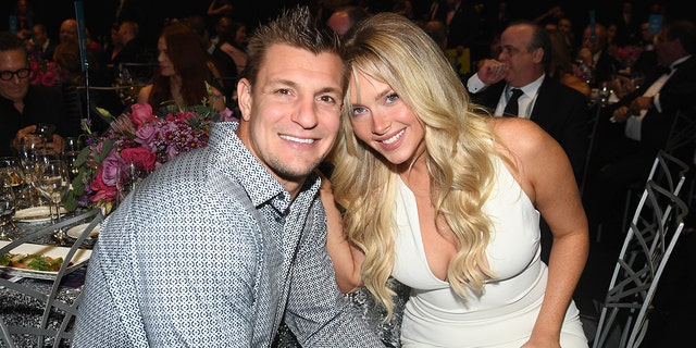 Rob Gronkowski detailed his Valentine's Day plans with longtime girlfriend, Camille Kostek.