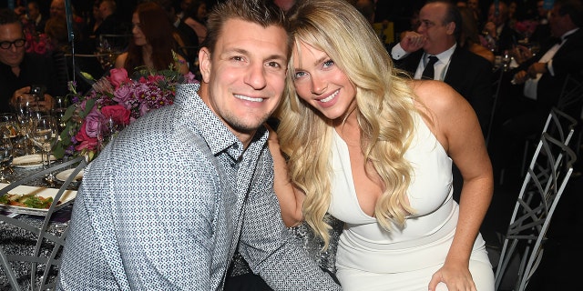 Rob Gronkowski detailed his Valentine's Day plans with longtime girlfriend, Camille Kostek.