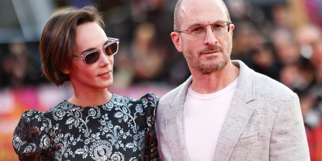 Alice George Lloyd and ‘The Whale’ director Darren Aronofsky attend the film's UK Premiere during the 66th BFI London Film Festival at The Royal Festival Hall on October 11, 2022 in London, England.
