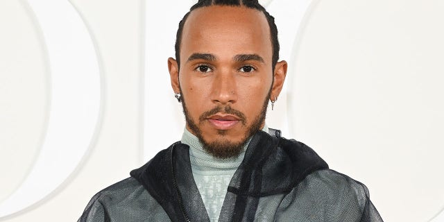 Lewis Hamilton attends the Dior Fall 2023 Menswear Show Dec. 3, 2022, in Giza, Egypt.