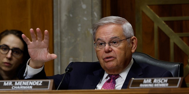 Senate Foreign Relations Committee Chairman Robert Menendez, D-N.J., in the Dirksen Senate Office Building on Capitol Hill on January 26, 2023, in Washington, D.C. 