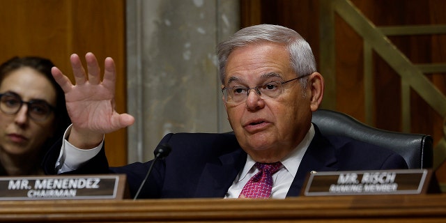 Senate Foreign Relations Committee Chairman Robert Menendez, D-N.J., in the Dirksen Senate Office Building on Capitol Hill on January 26, 2023, in Washington, D.C.