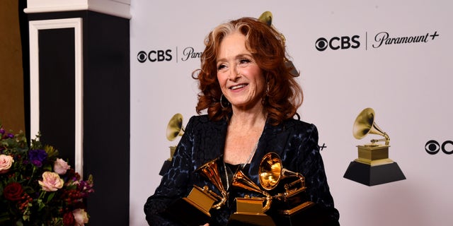 Bonnie Raitt won three statues at the 2023 Grammy Awards.
